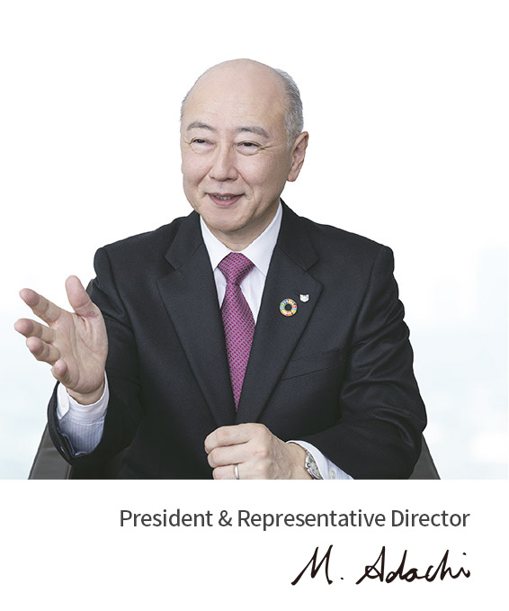 President & Representative Director Masachika Adachi