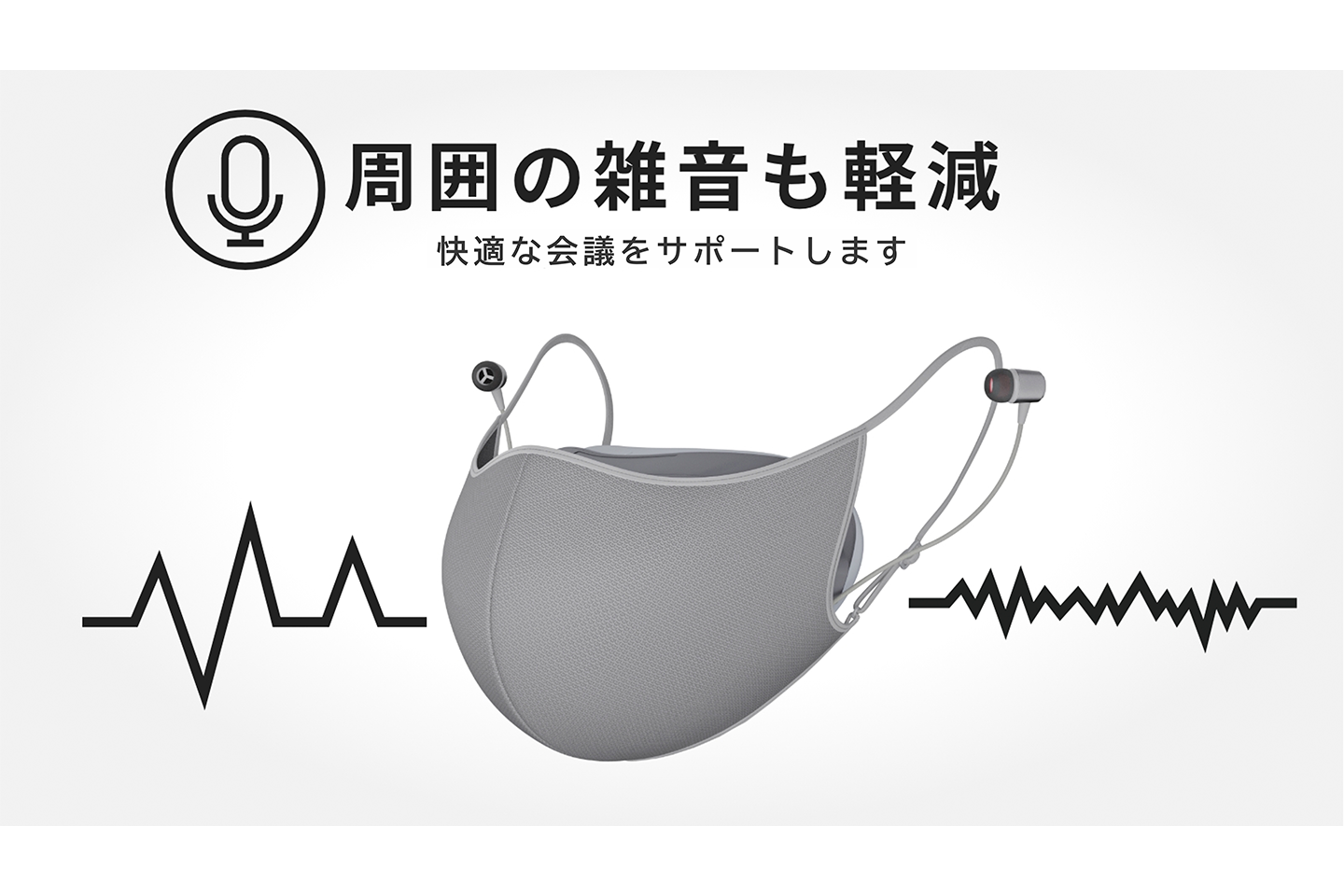オンラインコミュニケーションをサポートする装着型減音デバイス