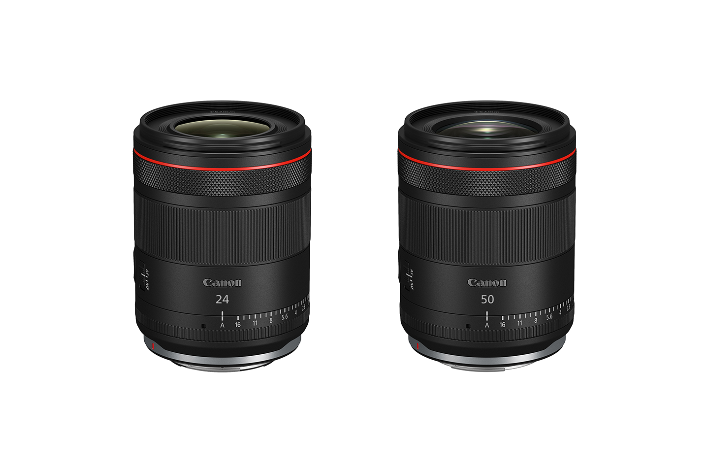 大口径単焦点Lレンズ“RF24mm F1.4 L VCM”と“RF50mm F1.4 L VCM”を発売