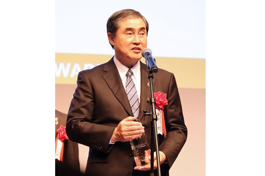 取締役専務執行役員溝口稔による受賞スピーチ