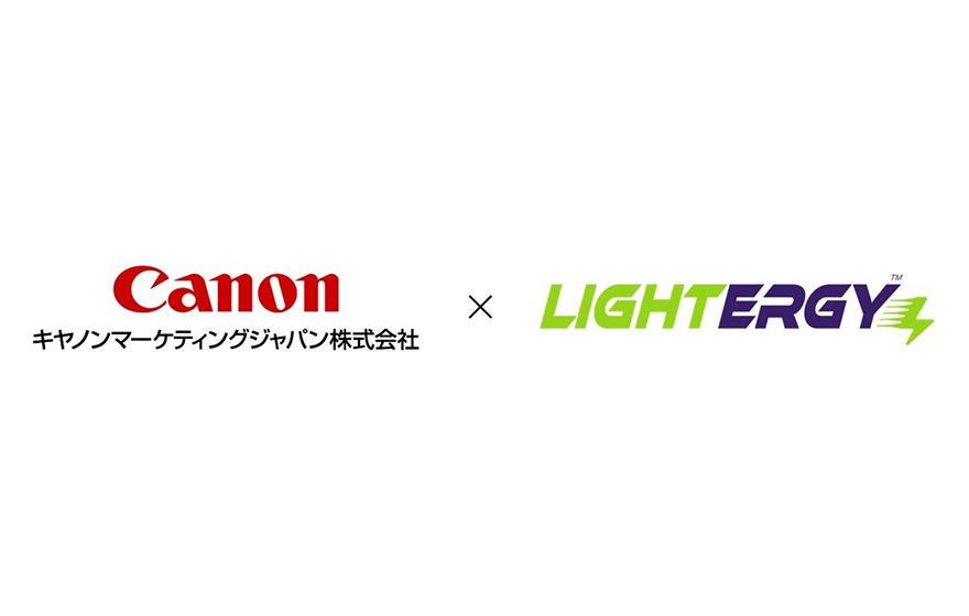 キヤノンMJ × Lightergy  ロゴ