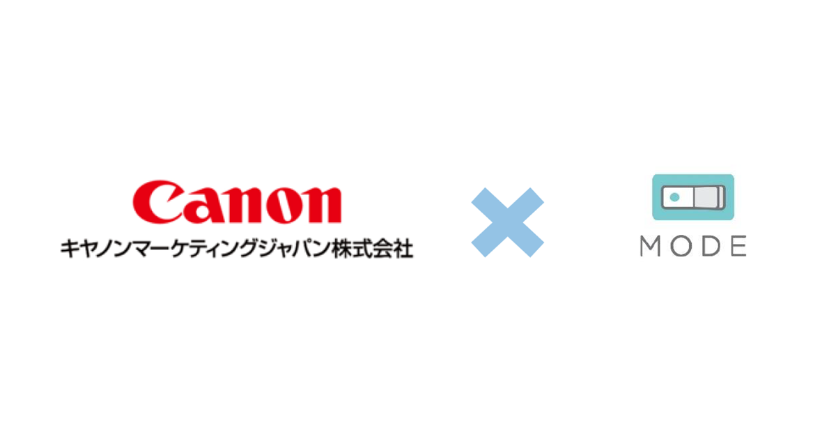 キヤノンMJ×MODEロゴ