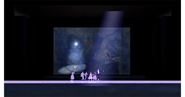 巨大LEDスクリーンでの公演イメージ