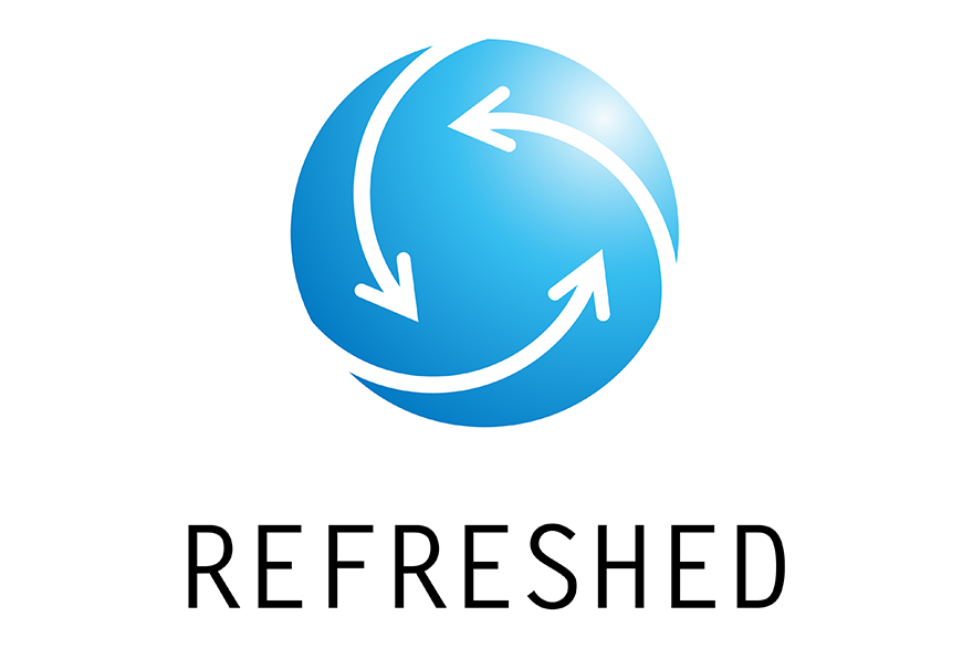 再生複合機「Refreshed」シリーズのロゴ