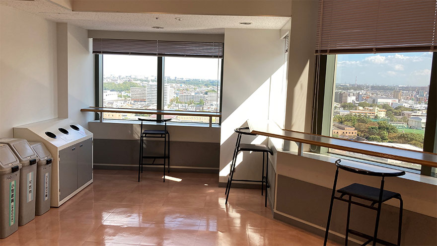 5S活動に取り組んでいるリフレッシュルームの様子