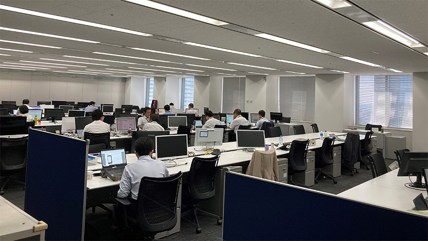 5S活動に取り組んでいるオフィスの様子