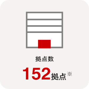 拠点数 152拠点※