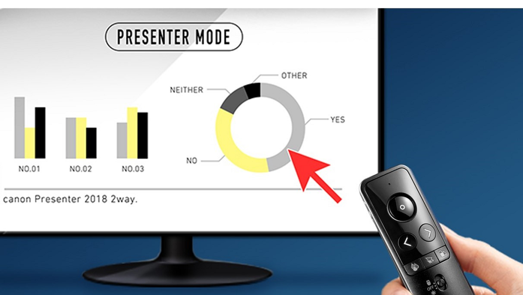 レッドレーザー搭載の2wayプレゼンターを発売：ニュースリリース