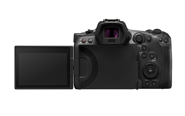 撮影アングルの自由度を高めるバリアングルモニター