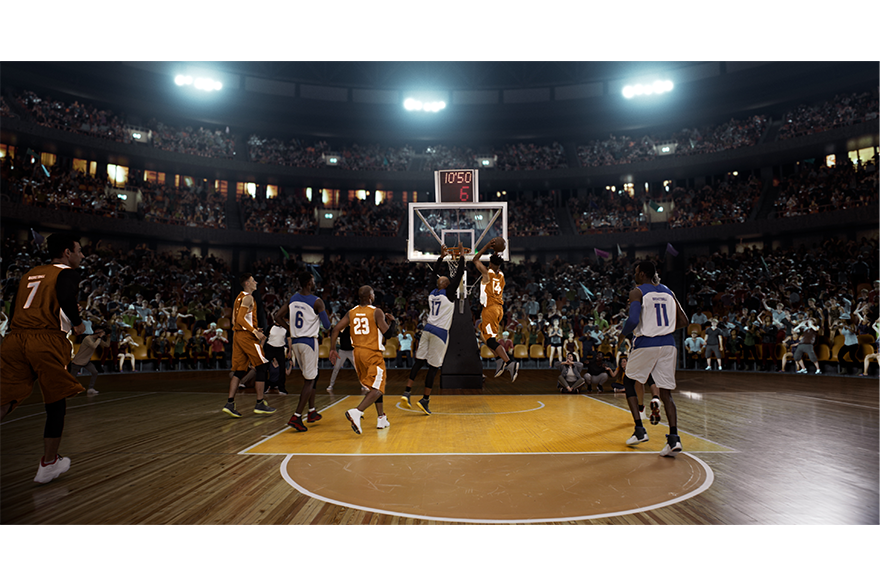 スポーツのライブ中継画像